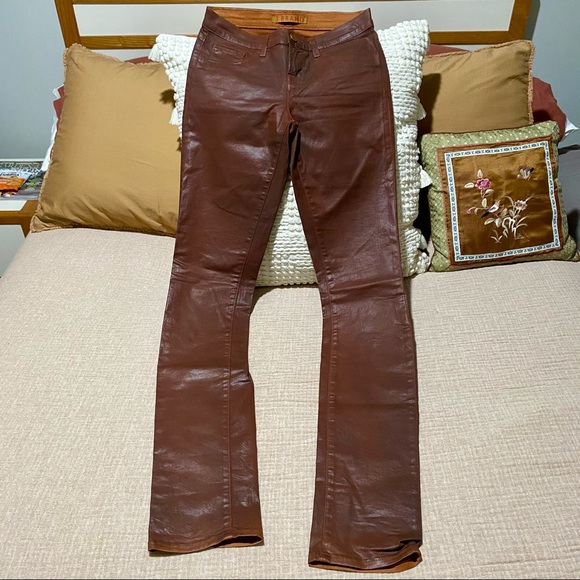 🔥 J BRAND Faux Leather Coated Skinny Jeans - Picture 1 of 12